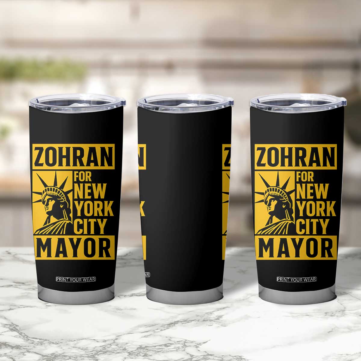 Zohran Mamdani NYC Mayor Tumbler Cup Funny Cool Trendy Progressive TS14 Print Your Wear