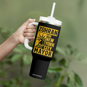 Zohran Mamdani NYC Mayor Tumbler With Handle Funny Cool Trendy Progressive TS14 Print Your Wear