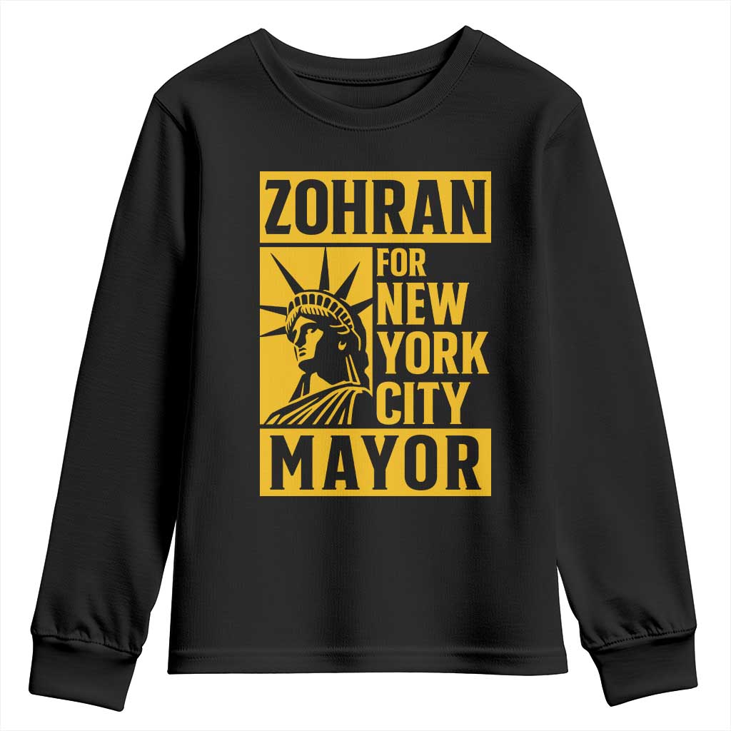 Zohran Mamdani NYC Mayor Youth Sweatshirt Funny Cool Trendy Progressive TS14 Black Print Your Wear