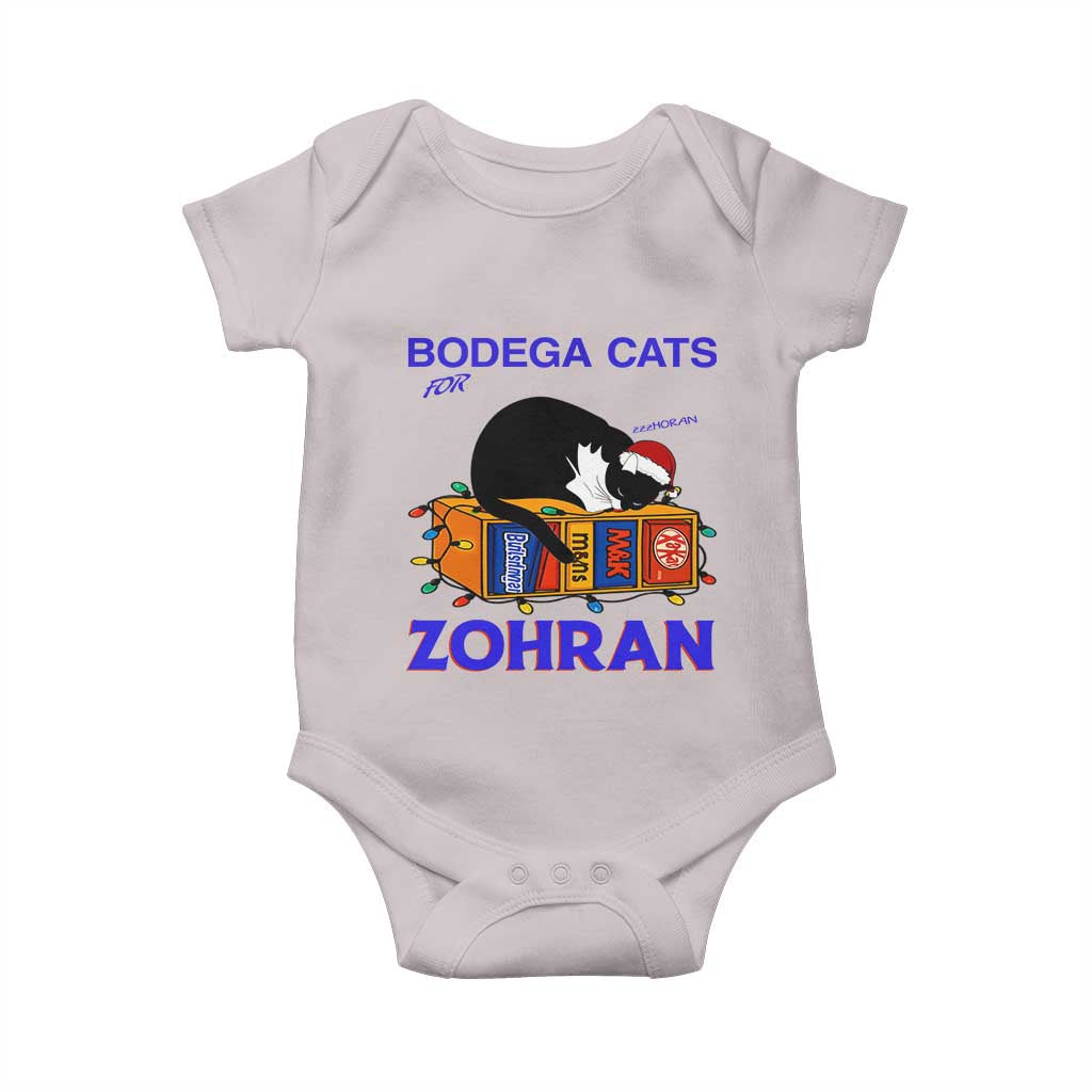 Bodega Cats of New York Baby Onesie Funny Cat NYC Christmas TS14 Ice Gray Print Your Wear