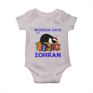 Bodega Cats of New York Baby Onesie Funny Cat NYC Christmas TS14 Ice Gray Print Your Wear