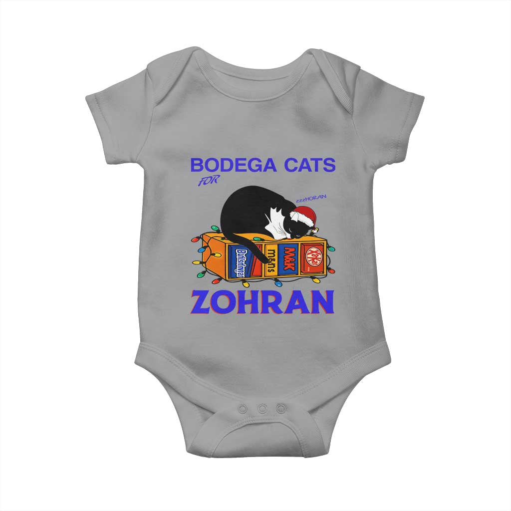 Bodega Cats of New York Baby Onesie Funny Cat NYC Christmas TS14 Sport Gray Print Your Wear