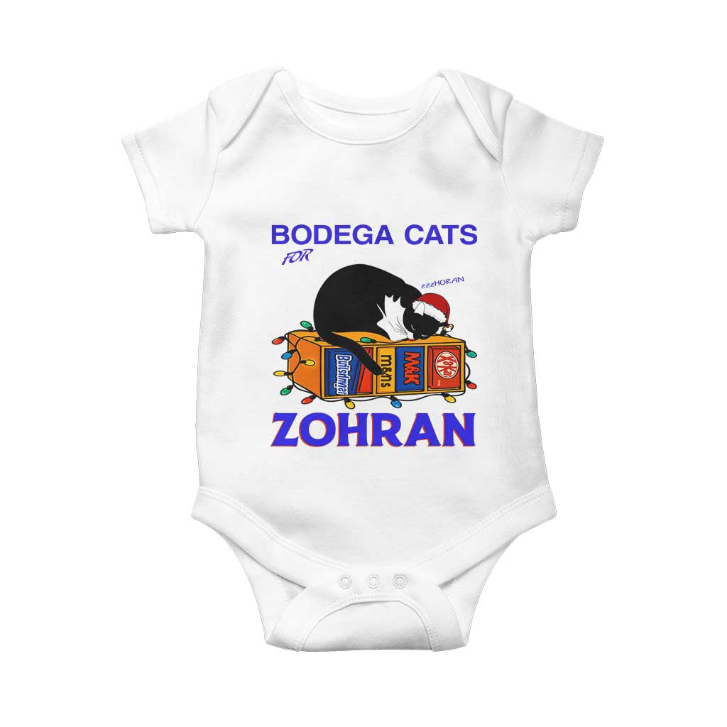 Bodega Cats of New York Baby Onesie Funny Cat NYC Christmas TS14 White Print Your Wear