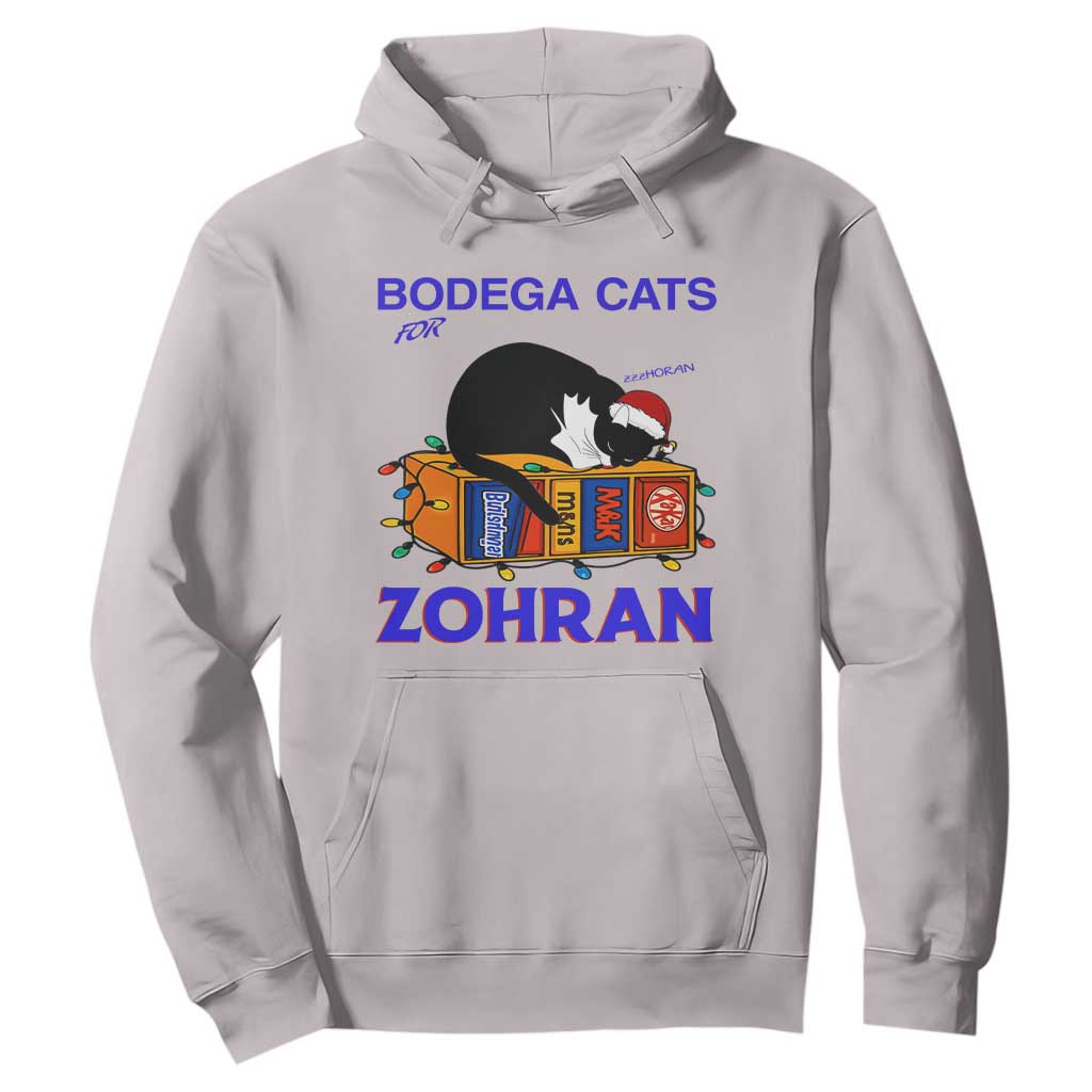 Bodega Cats of New York Hoodie Funny Cat NYC Christmas TS14 Ice Gray Print Your Wear