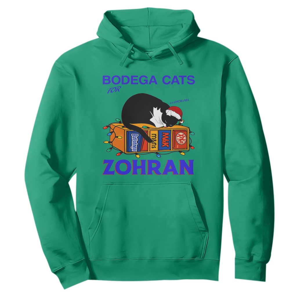 Bodega Cats of New York Hoodie Funny Cat NYC Christmas TS14 Irish Green Print Your Wear