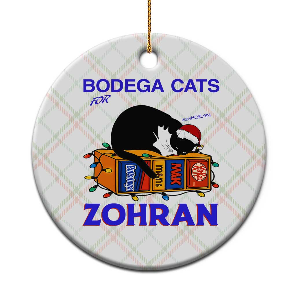 Bodega Cats of New York Ceramic Ornament Funny Cat NYC Christmas - Print Your Wear