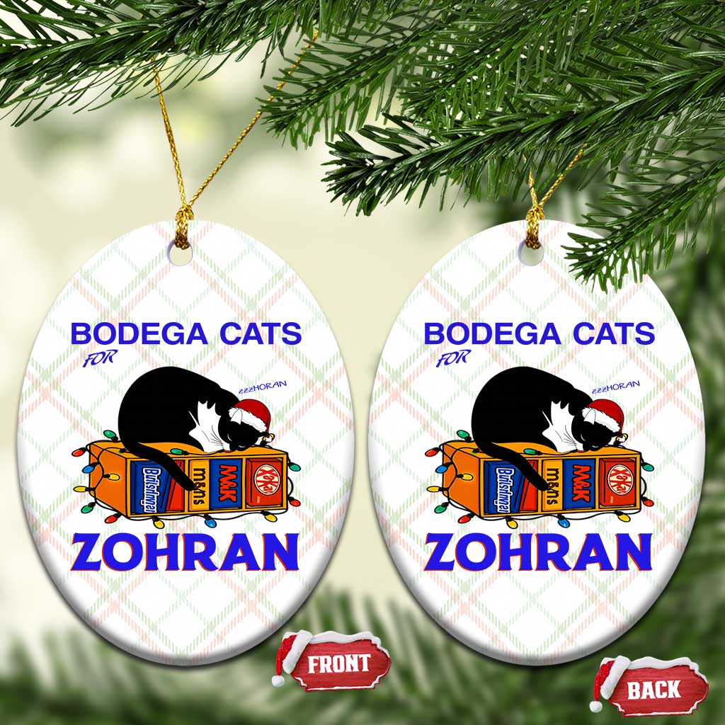 Bodega Cats of New York Ceramic Ornament Funny Cat NYC Christmas - Print Your Wear