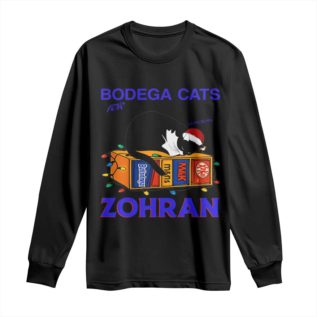 Bodega Cats of New York Long Sleeve Shirt Funny Cat NYC Christmas TS14 Black Print Your Wear
