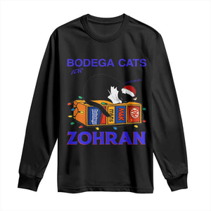 Bodega Cats of New York Long Sleeve Shirt Funny Cat NYC Christmas TS14 Black Print Your Wear