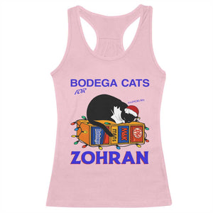 Bodega Cats of New York Racerback Tank Top Funny Cat NYC Christmas TS14 Light Pink Print Your Wear