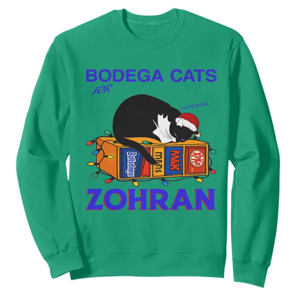 Bodega Cats of New York Sweatshirt Funny Cat NYC Christmas TS14 Irish Green Print Your Wear