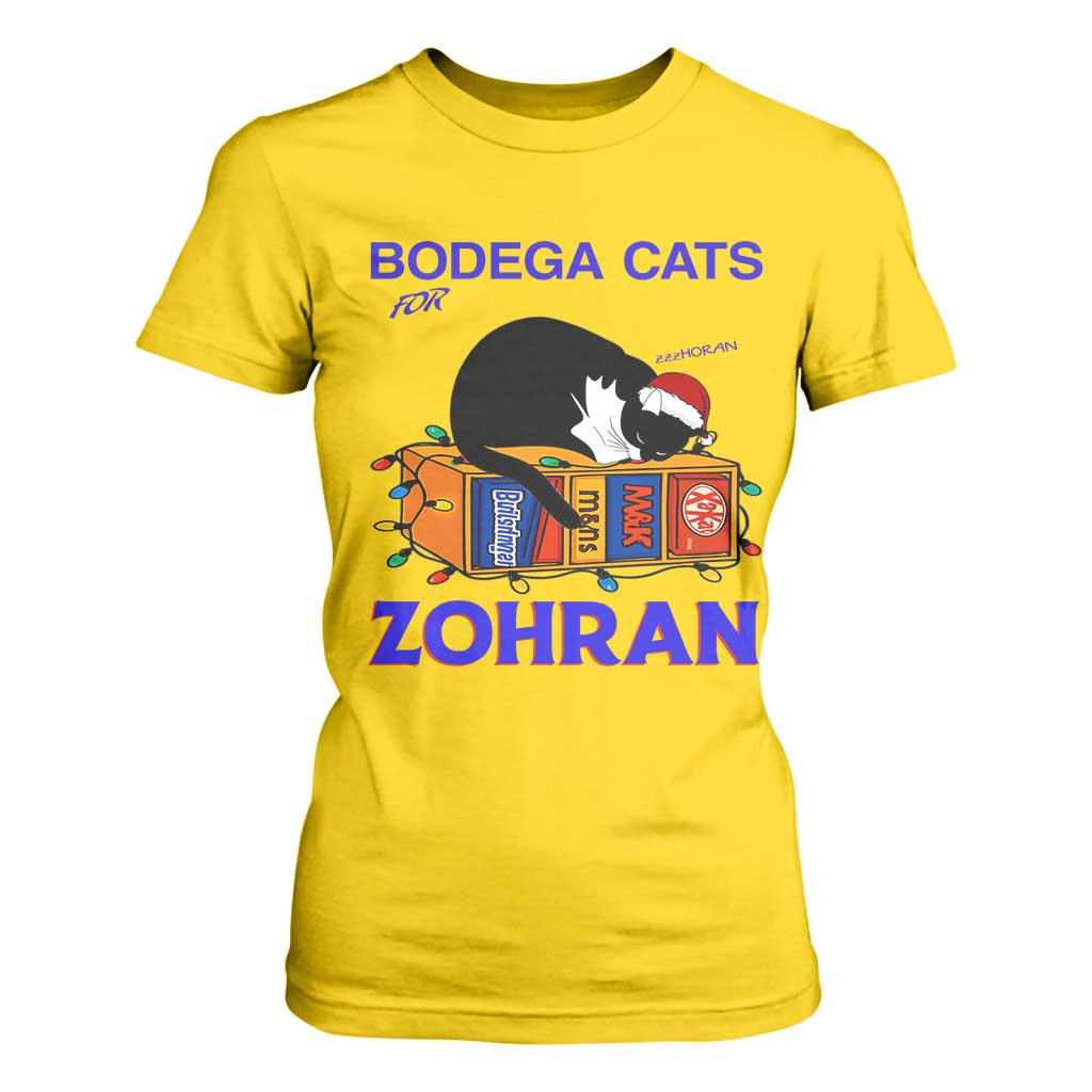 Bodega Cats of New York T Shirt For Women Funny Cat NYC Christmas TS14 Daisy Print Your Wear