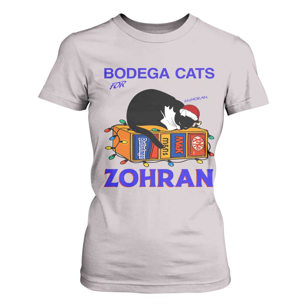Bodega Cats of New York T Shirt For Women Funny Cat NYC Christmas TS14 Ice Gray Print Your Wear