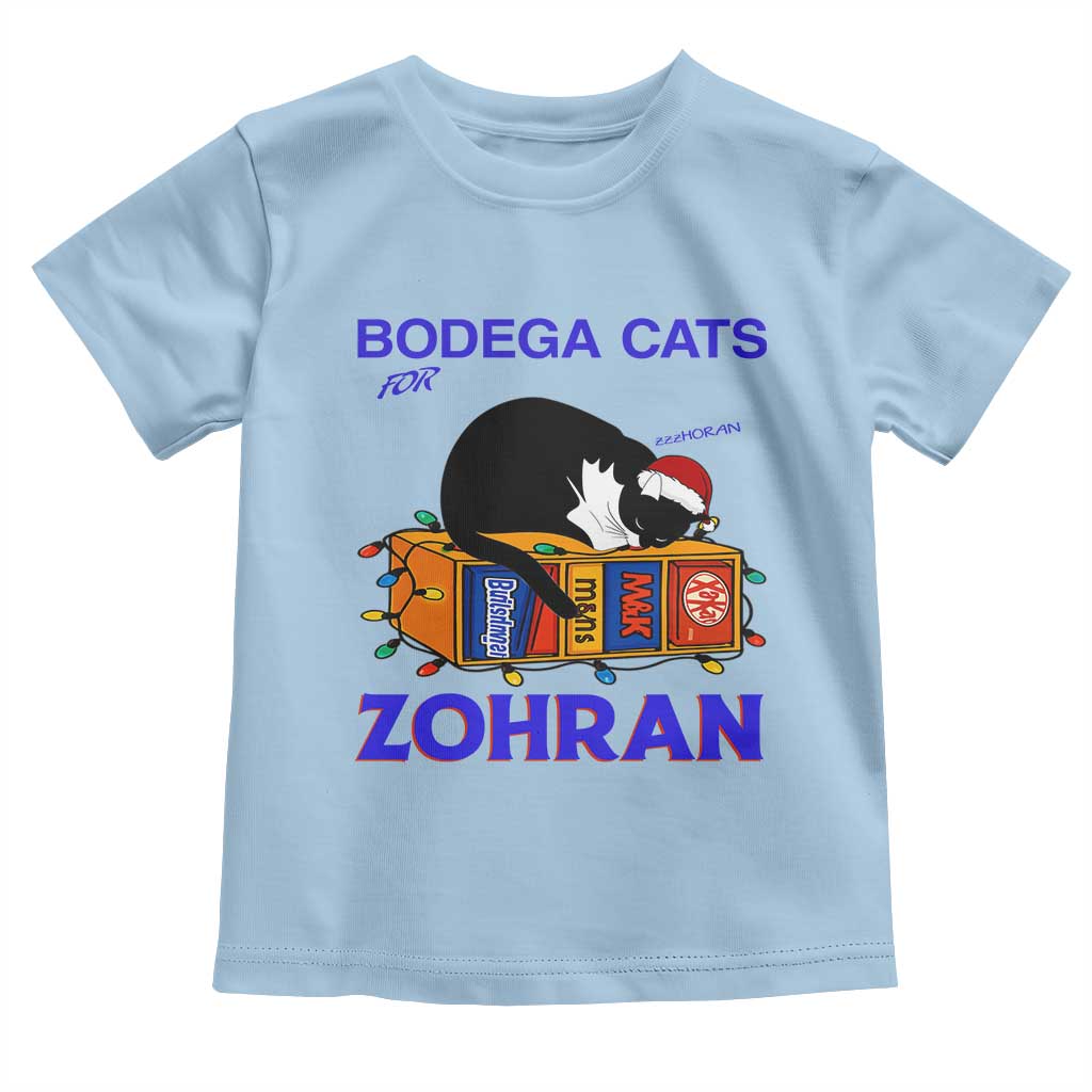 Bodega Cats of New York Toddler T Shirt Funny Cat NYC Christmas TS14 Light Blue Print Your Wear