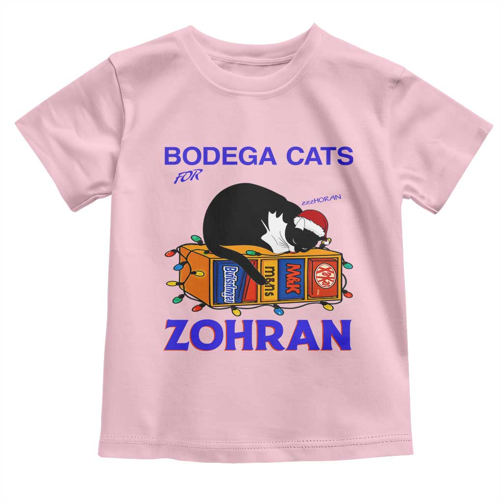 Bodega Cats of New York Toddler T Shirt Funny Cat NYC Christmas TS14 Light Pink Print Your Wear