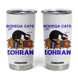 Bodega Cats of New York Tumbler Cup Funny Cat NYC Christmas TS14 White Print Your Wear