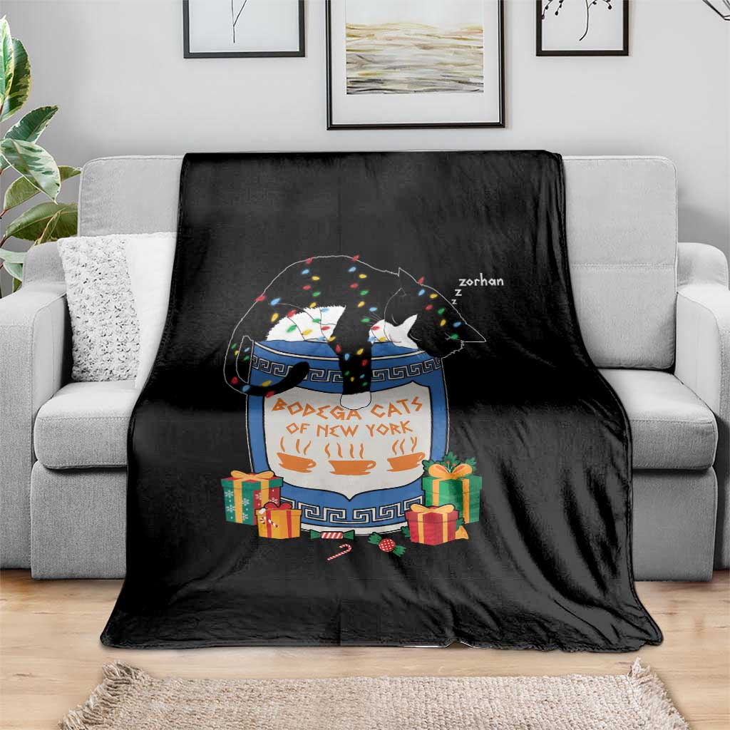 Bodega Cats of New York Throw Blanket Funny Democrat Christmas TS14 Print Your Wear