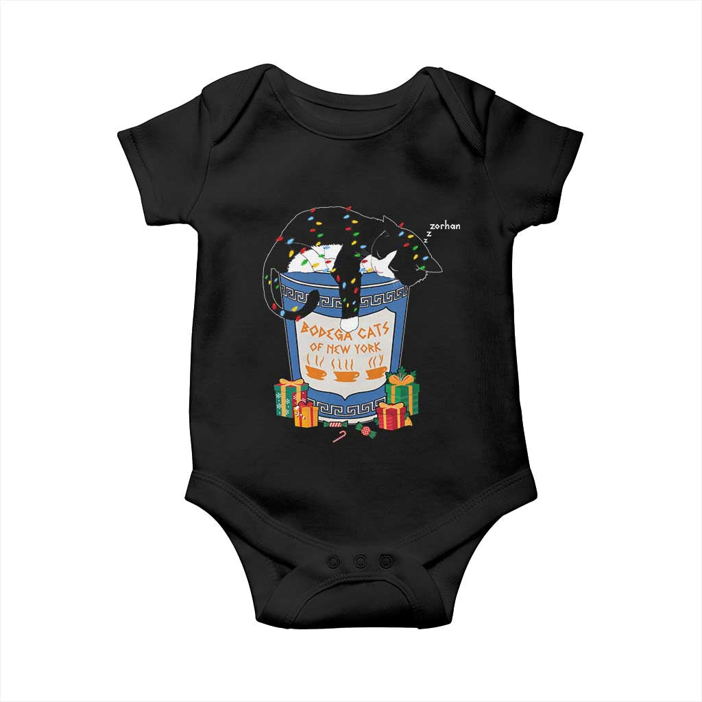 Bodega Cats of New York Baby Onesie Funny Democrat Christmas TS14 Black Print Your Wear