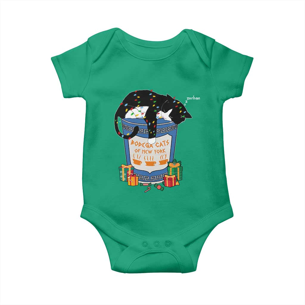 Bodega Cats of New York Baby Onesie Funny Democrat Christmas TS14 Irish Green Print Your Wear