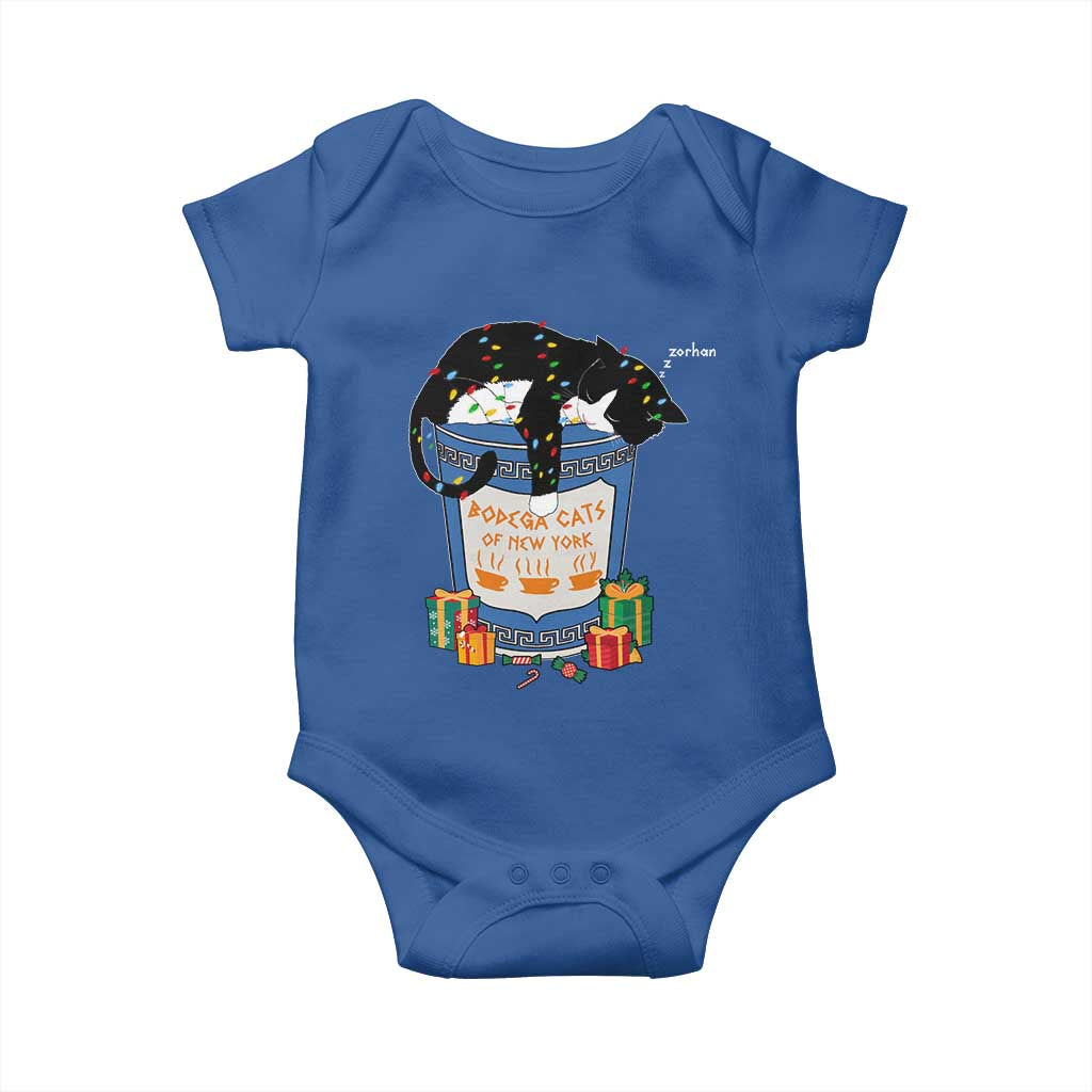 Bodega Cats of New York Baby Onesie Funny Democrat Christmas TS14 Royal Blue Print Your Wear