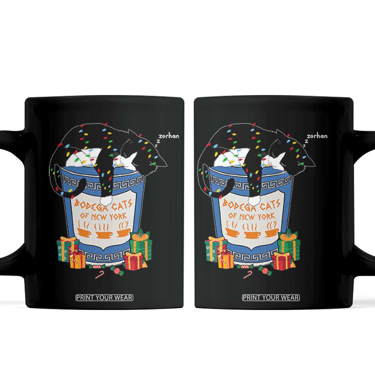 Bodega Cats of New York Coffee Mug Funny Democrat Christmas TS14 Black Print Your Wear