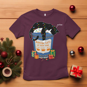 Bodega Cats of New York T Shirt Funny Democrat Christmas TS14 Maroon Print Your Wear