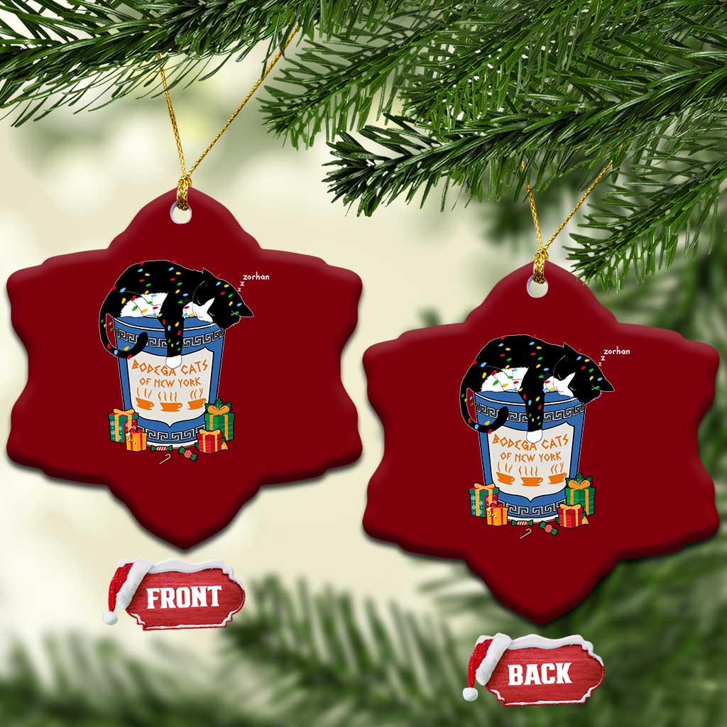 Bodega Cats of New York Ceramic Ornament Funny Democrat Christmas TS14 Print Your Wear