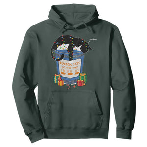 Bodega Cats of New York Hoodie Funny Democrat Christmas TS14 Dark Forest Green Print Your Wear
