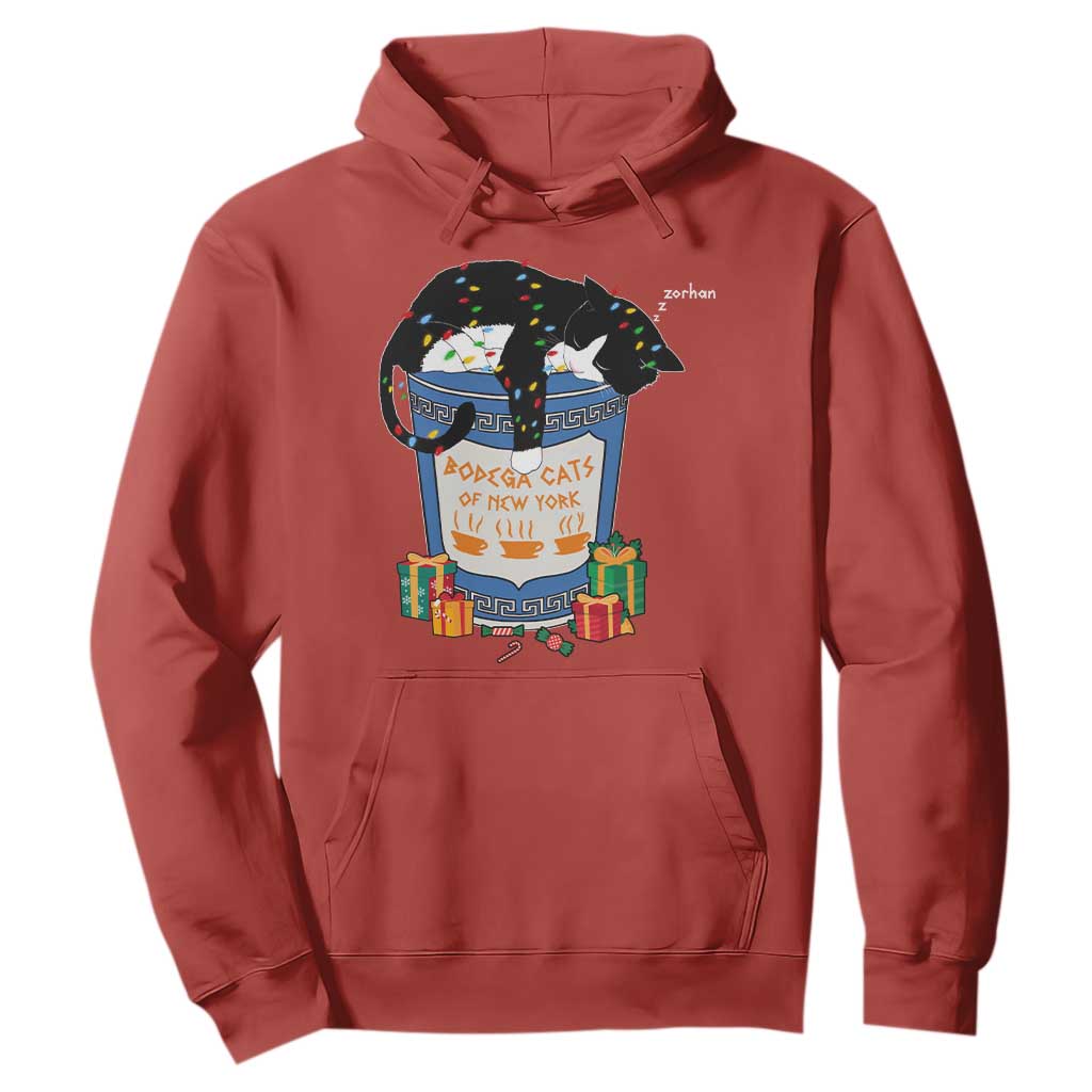 Bodega Cats of New York Hoodie Funny Democrat Christmas TS14 Red Print Your Wear