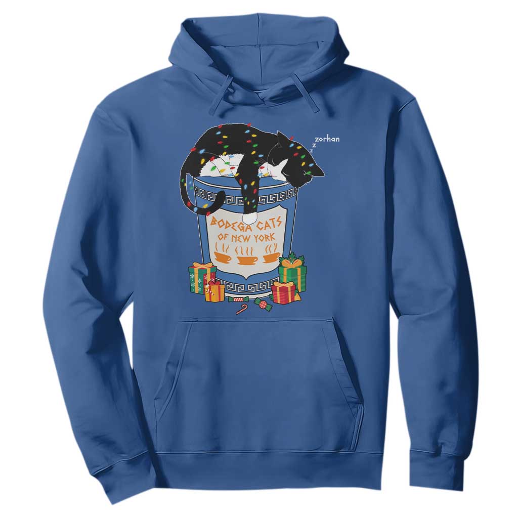 Bodega Cats of New York Hoodie Funny Democrat Christmas TS14 Royal Blue Print Your Wear