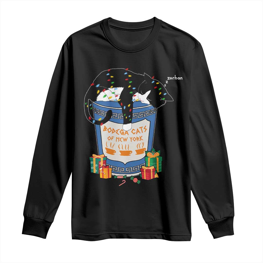 Bodega Cats of New York Long Sleeve Shirt Funny Democrat Christmas TS14 Black Print Your Wear