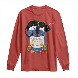 Bodega Cats of New York Long Sleeve Shirt Funny Democrat Christmas TS14 Red Print Your Wear
