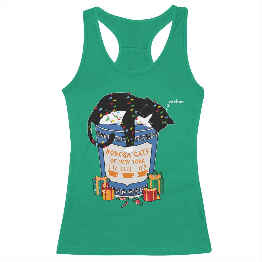 Bodega Cats of New York Racerback Tank Top Funny Democrat Christmas TS14 Irish Green Print Your Wear