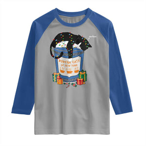 Bodega Cats of New York Raglan Shirt Funny Democrat Christmas TS14 Sport Gray Royal Print Your Wear