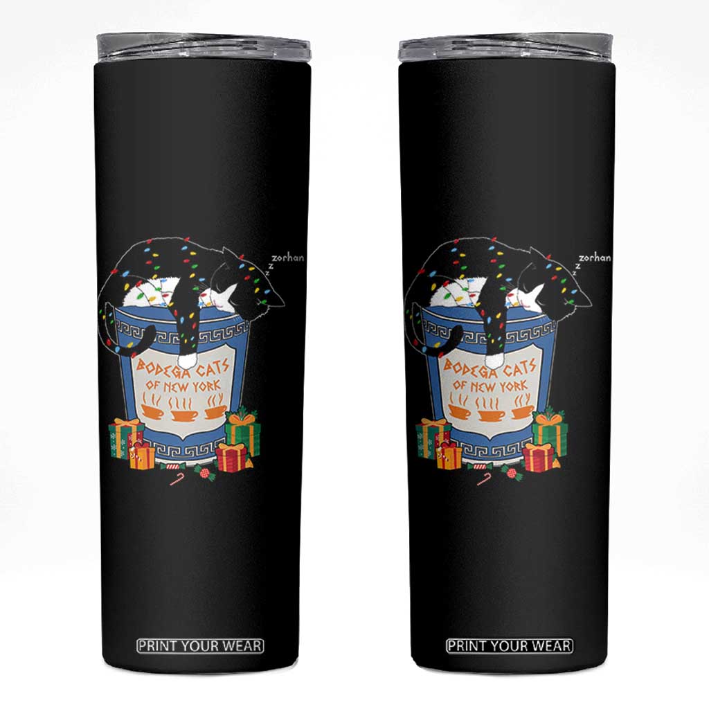 Bodega Cats of New York Skinny Tumbler Funny Democrat Christmas TS14 Black Print Your Wear