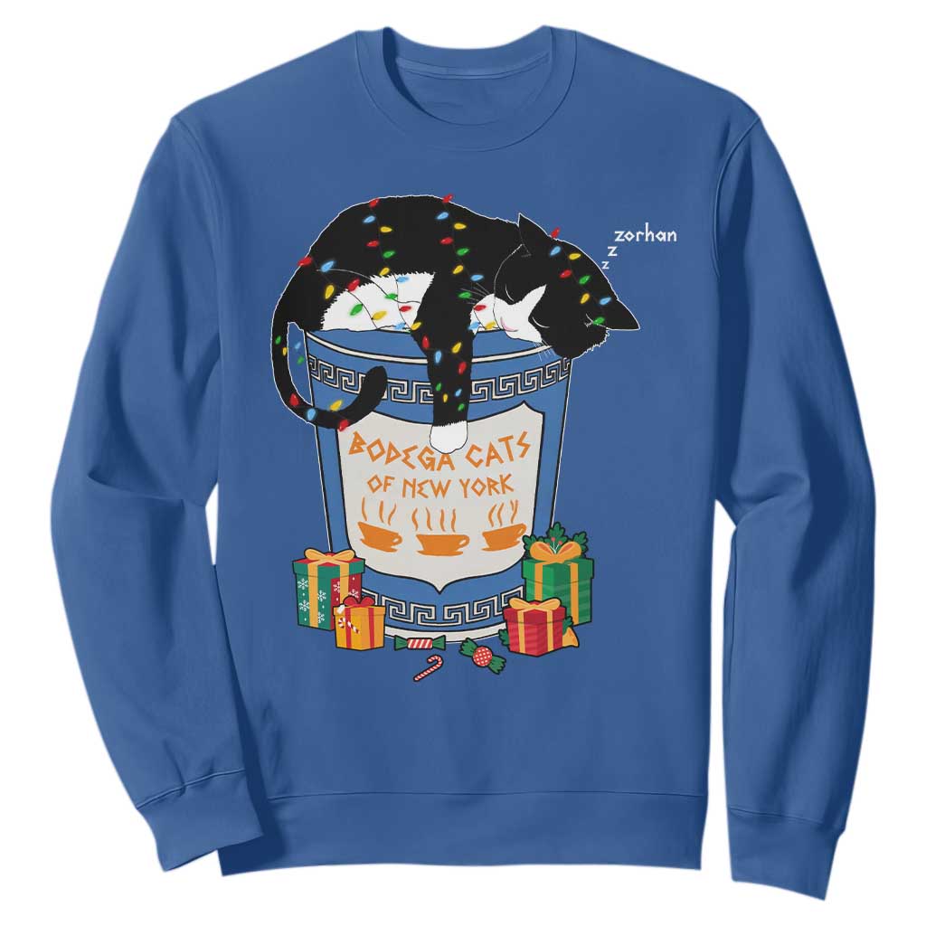 Bodega Cats of New York Sweatshirt Funny Democrat Christmas - Print Your Wear
