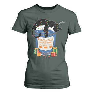 Bodega Cats of New York T Shirt For Women Funny Democrat Christmas TS14 Dark Forest Green Print Your Wear