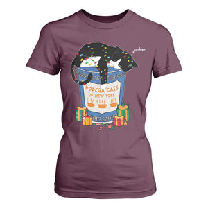 Bodega Cats of New York T Shirt For Women Funny Democrat Christmas TS14 Maroon Print Your Wear