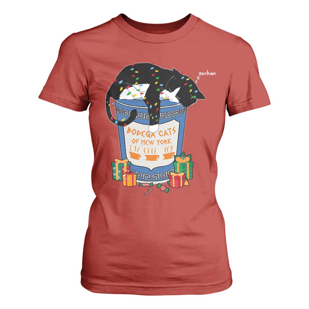 Bodega Cats of New York T Shirt For Women Funny Democrat Christmas TS14 Red Print Your Wear