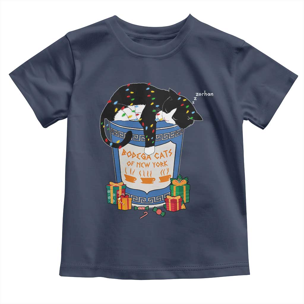 Bodega Cats of New York Toddler T Shirt Funny Democrat Christmas TS14 Navy Print Your Wear