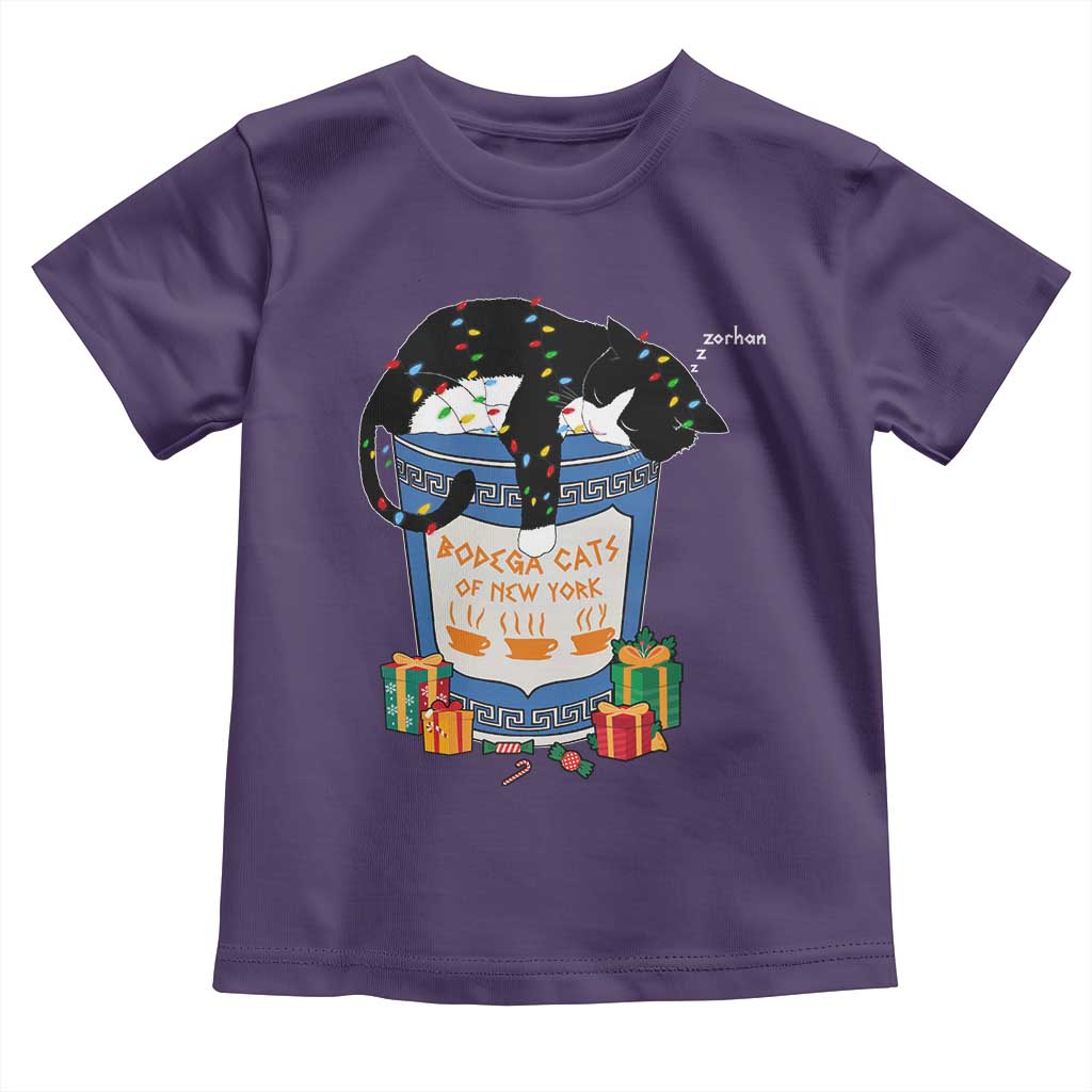 Bodega Cats of New York Toddler T Shirt Funny Democrat Christmas TS14 Purple Print Your Wear