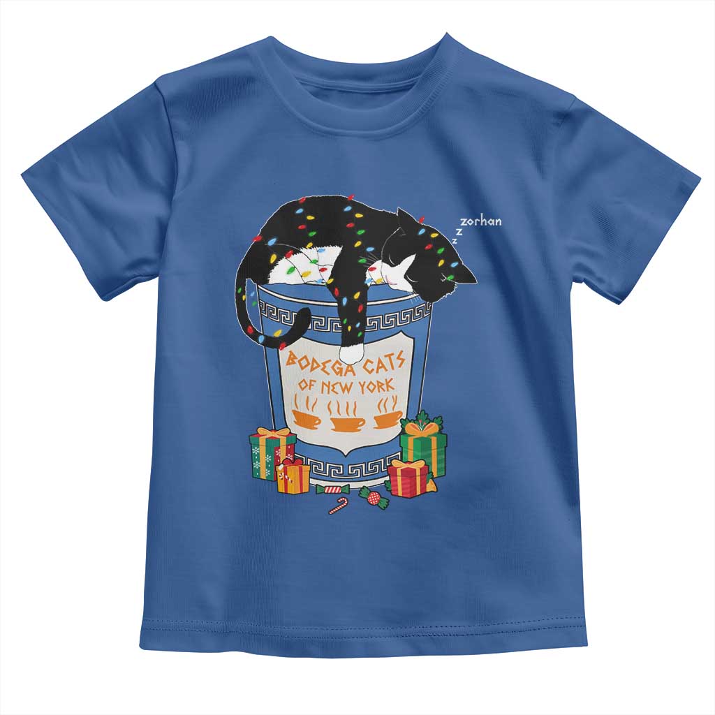 Bodega Cats of New York Toddler T Shirt Funny Democrat Christmas TS14 Royal Blue Print Your Wear