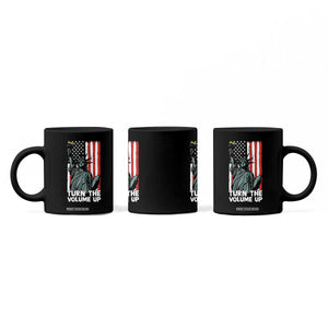 Turn The Volume Up Coffee Mug Statue of Liberty Patriotic American Flag TS14 Print Your Wear