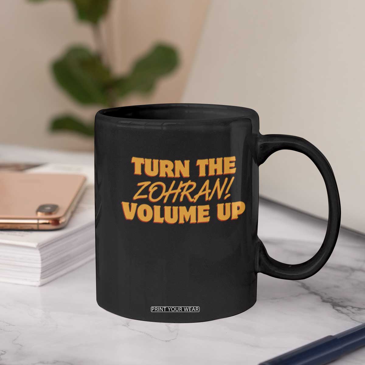 Turn The Volume Up Coffee Mug Zohran Mamdani TS14 Print Your Wear