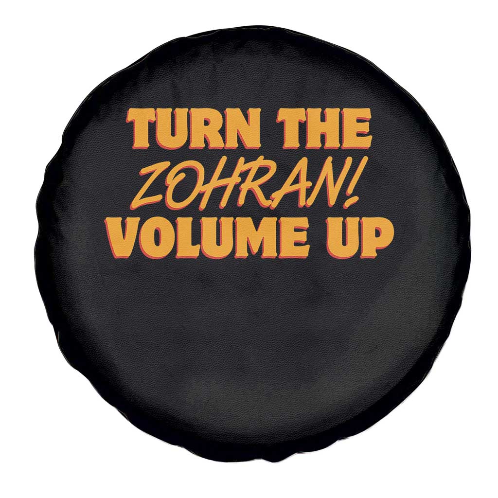 Turn The Volume Up Spare Tire Cover Zohran Mamdani TS14 Print Your Wear