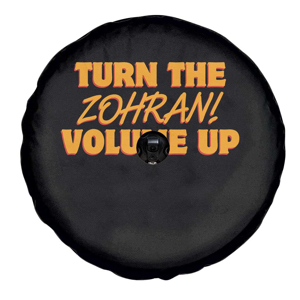 Turn The Volume Up Spare Tire Cover Zohran Mamdani TS14 Print Your Wear
