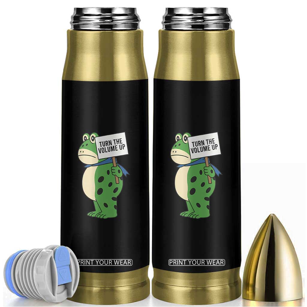 Turn The Volume Up Bullet Tumbler Resist Frog Portland Protest TS14 Black Print Your Wear