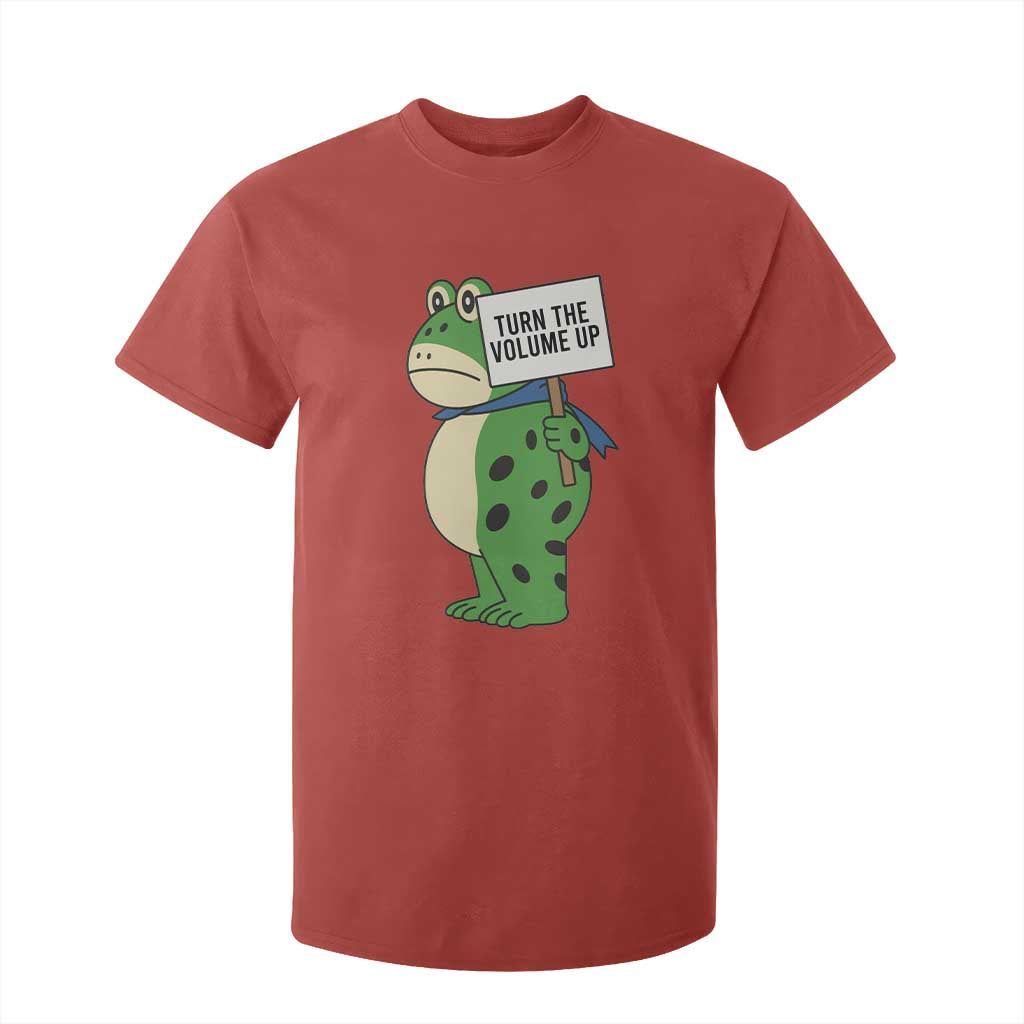 Turn The Volume Up T Shirt For Kid Resist Frog Portland Protest TS14 Red Print Your Wear