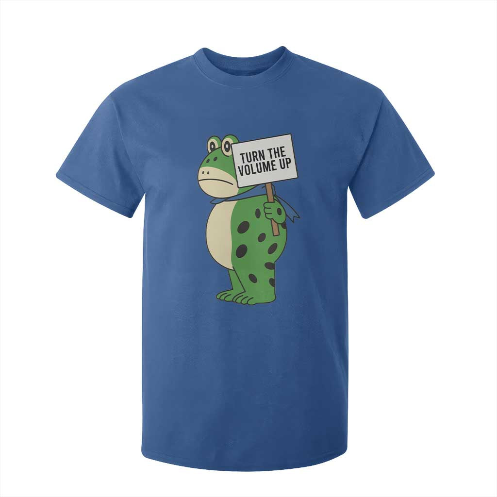 Turn The Volume Up T Shirt For Kid Resist Frog Portland Protest TS14 Royal Blue Print Your Wear
