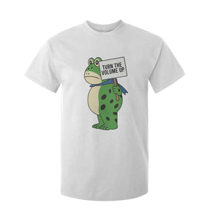 Turn The Volume Up T Shirt For Kid Resist Frog Portland Protest TS14 White Print Your Wear